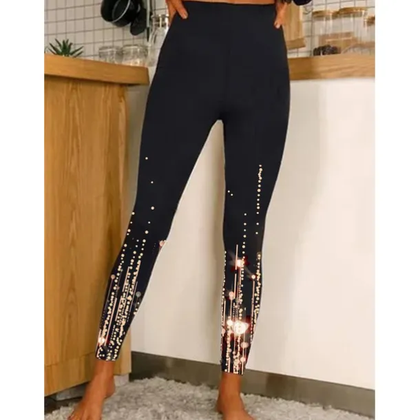Women's Yoga Leggings Tummy Control Butt Lift High Waist Yoga Fitness Gym Workout Tights Leggings Floral 1# 2# 8# Spandex Fall Sports Activewear Stretchy Skinny