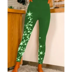 Women's Yoga Leggings Tummy Control Butt Lift High Waist Yoga Fitness Gym Workout Tights Leggings Floral 1# 2# 8# Spandex Fall Sports Activewear Stretchy Skinny