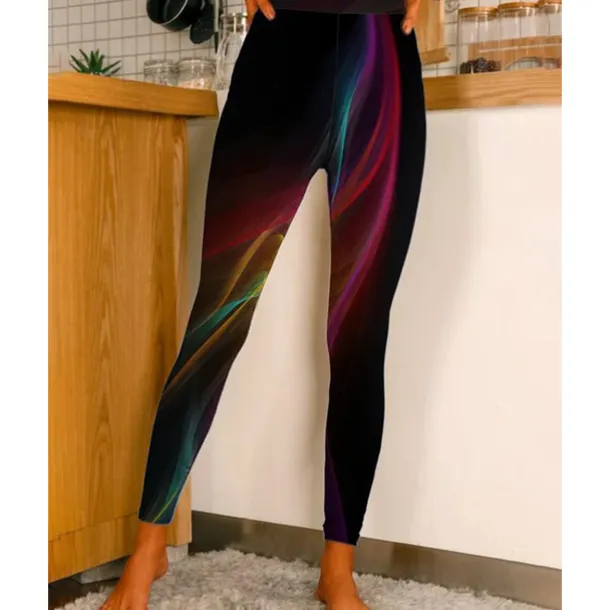 Women's Yoga Leggings Tummy Control Butt Lift High Waist Yoga Fitness Gym Workout Tights Leggings Floral 1# 2# 8# Spandex Fall Sports Activewear Stretchy Skinny