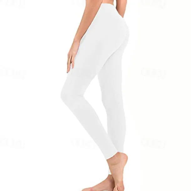 Women's Yoga Pants Seamless Tummy Control Butt Lift High Waist Yoga Fitness Gym Workout Cropped Leggings Bottoms Dark Grey Black White Spandex Fall Sports Activewear High Elasticity Skinny