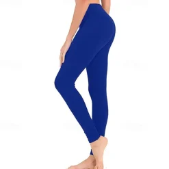 Women's Yoga Pants Seamless Tummy Control Butt Lift High Waist Yoga Fitness Gym Workout Cropped Leggings Bottoms Dark Grey Black White Spandex Fall Sports Activewear High Elasticity Skinny