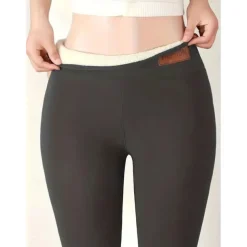 Women's Yoga Pants Yoga Leggings Fleece Lined Leggings High Waist Yoga Gym Workout Pilates Tights Black Gray Fleece Fall Winter Sports Activewear Stretchy Slim