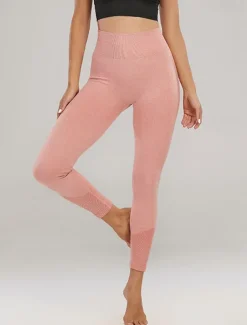 Women's Yoga Pants Yoga Leggings High Waist Yoga Gym Workout Pilates Tights Black Yellow Navy Blue Fall Sports Activewear Stretchy Slim