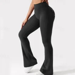 Women's Yoga Pants Yoga Leggings Ruched Butt Lifting Tummy Control Butt Lift High Waist Yoga Gym Workout Pilates Tights Black Army Green Fuchsia Fall Winter Sports Activewear Stretchy Slim