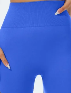 Women's Yoga Pants Yoga Leggings Hollow Out Tummy Control Butt Lift High Waist Yoga Gym Workout Pilates Tights Black White Blue Spandex Fall Sports Activewear Stretchy Skinny