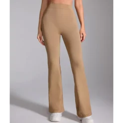 Women's Yoga Pants Yoga Leggings Flare Leg High Waist Yoga Gym Workout Pilates Tights Black Navy Blue Dark Gray Spandex Fall Sports Activewear Stretchy Slim