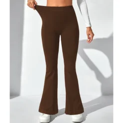 Women's Yoga Pants Yoga Leggings Flare Leg High Waist Yoga Gym Workout Pilates Tights Black Navy Blue Dark Gray Spandex Fall Sports Activewear Stretchy Slim