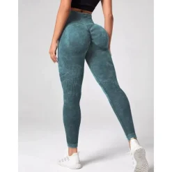 Women's Yoga Pants Yoga Leggings High Waist Yoga Gym Workout Pilates Tights Graphic Black Army Green Khaki Sports Activewear Stretchy Slim