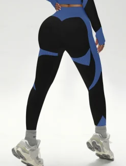 Women's Yoga Pants Yoga Leggings High Waist Yoga Gym Workout Pilates Tights Color Block Black Pink Army Green Fall Sports Activewear Stretchy Slim