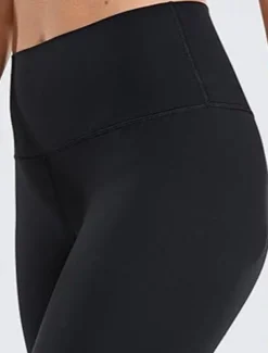 Women's Yoga Pants Yoga Leggings Elastic Waistband High Waist Yoga Gym Workout Pilates Tights Black Burgundy Coffee Fall Sports Activewear Stretchy Slim