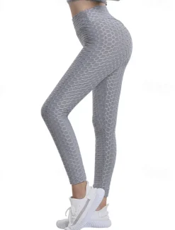 Women's Yoga Pants Yoga Leggings Basic Tummy Control Butt Lift High Waist Yoga Gym Workout Pilates Cropped Leggings Tights Fashion Black Pink Red Fall Winter Sports Activewear Stretchy Slim