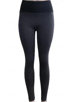 Women's Yoga Pants Yoga Leggings Patchwork Basic Tummy Control Butt Lift High Waist Yoga Gym Workout Pilates Cropped Leggings Tights Fashion Black Blue Fuchsia Fall Winter Sports Activewear Stretchy