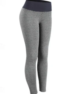 Women's Yoga Pants Yoga Leggings Patchwork Basic Tummy Control Butt Lift High Waist Yoga Gym Workout Pilates Cropped Leggings Tights Fashion Black Blue Fuchsia Fall Winter Sports Activewear Stretchy