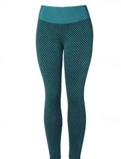 Women's Yoga Pants Yoga Leggings Patchwork Basic Tummy Control Butt Lift High Waist Yoga Gym Workout Pilates Cropped Leggings Tights Fashion Black Blue Fuchsia Fall Winter Sports Activewear Stretchy