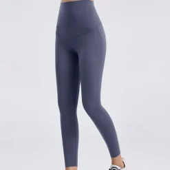 Women's Yoga Pants Yoga Leggings Fleece Lined Leggings Tummy Control Butt Lift High Waist Yoga Gym Workout Pilates Tights Yan pink Black Pink Fall Winter Sports Activewear Stretchy Slim