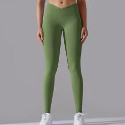 Women's Yoga Pants Yoga Leggings Tummy Control Butt Lift High Waist Yoga Gym Workout Pilates Tights Black White Army Green Fall Winter Sports Activewear Stretchy Slim