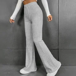 Women's Yoga Pants Yoga Leggings High Waist Yoga Gym Workout Pilates Tights Gray Spandex Fall Sports Activewear Stretchy Slim