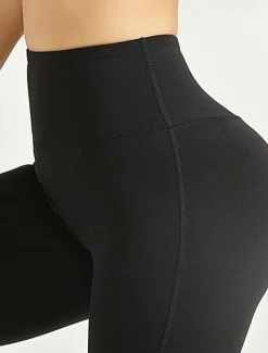 Women's Yoga Pants Yoga Leggings Tummy Control Butt Lift High Waist Yoga Gym Workout Pilates Tights Black Royal Blue Dark Gray Spandex Fall Sports Activewear Stretchy Slim