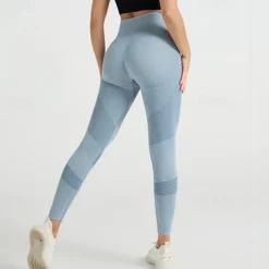 Women's Yoga Pants Yoga Leggings Patchwork High Waist Yoga Gym Workout Pilates Tights Black Pink Army Green Fall Sports Activewear Stretchy Slim