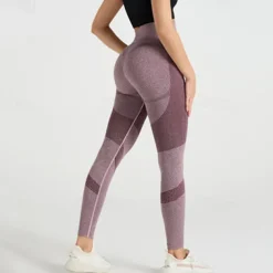 Women's Yoga Pants Yoga Leggings Patchwork High Waist Yoga Gym Workout Pilates Tights Black Pink Army Green Fall Sports Activewear Stretchy Slim