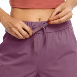 Women's Yoga Shorts Workout Shorts Pocket Elastic Waistband High Waist Yoga Gym Workout Pilates Shorts Black Light Grey Purple Sports Activewear Stretchy Loose Fit