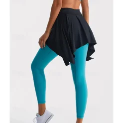 Women's Yoga Skirt Asymetric Hem Fitness Pants Black Blue Light Purple Sports Activewear Micro-elastic