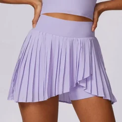 Women's Yoga Skirt Ruched with Phone Pocket High Waist Yoga Gym Workout Pilates Shorts Black White Sky Blue Sports Activewear Stretchy Slim