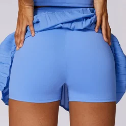 Women's Yoga Skirt Ruched with Phone Pocket High Waist Yoga Gym Workout Pilates Shorts Black White Sky Blue Sports Activewear Stretchy Slim