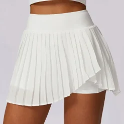 Women's Yoga Skirt Ruched with Phone Pocket High Waist Yoga Gym Workout Pilates Shorts Black White Sky Blue Sports Activewear Stretchy Slim