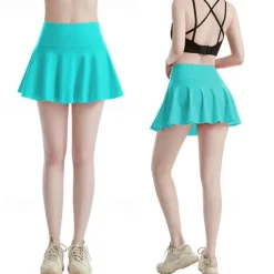 Women's Yoga Skirt with Phone Pocket High Waist Yoga Gym Workout Pilates Shorts Black White Light Purple Sports Activewear Stretchy Slim