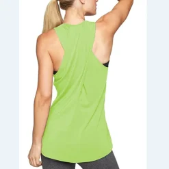 Women's Yoga Top Quick Dry Lightweight Soft Cross Back Sleeveless Sports Fashion Tee Tshirt Tank Top For Gym Workout Running Fitness Slim Activewear