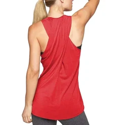 Women's Yoga Top Quick Dry Lightweight Soft Cross Back Sleeveless Sports Fashion Tee Tshirt Tank Top For Gym Workout Running Fitness Slim Activewear