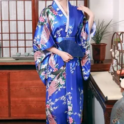 Women's Yukata Robe Kimono Japanese Traditional Masquerade Adults Kimono Coat Party