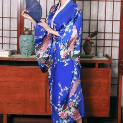 Women's Yukata Robe Kimono Japanese Traditional Masquerade Adults Kimono Coat Party