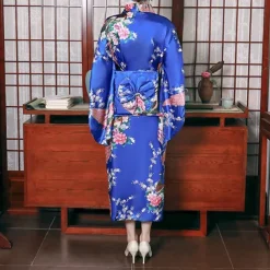 Women's Yukata Robe Kimono Japanese Traditional Masquerade Adults Kimono Coat Party