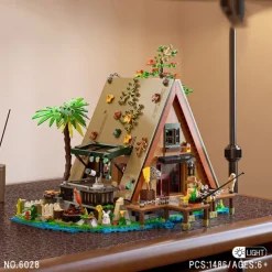 Wood Cabin Building Set Forest Log Cabin House Building Block Toy Christmas Gifts for Adults Boys Girls Aged 12 (1486 PCS)