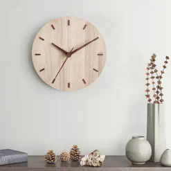 Wood Wall Clock Modern Kitchen Creative Wall Watch Wall Clock Room Wall Decor Home Living Room Decoration 30 CM