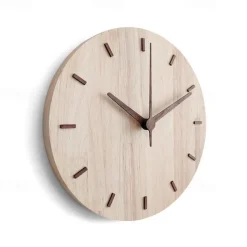 Wood Wall Clock Modern Kitchen Creative Wall Watch Wall Clock Room Wall Decor Home Living Room Decoration 30 CM