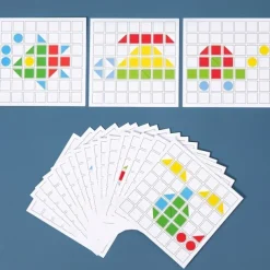 Wooden Creative Building Blocks - Develops Intellectual Skills Fosters Early Education Perfect as Halloween and Christmas Gift for Kids