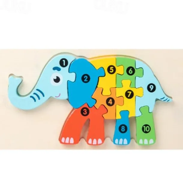 Wooden Early Education Cognition Children'S Educational Toys Building Wood Animal Transportation Shape Matching 3d Three-Dimensional Puzzle