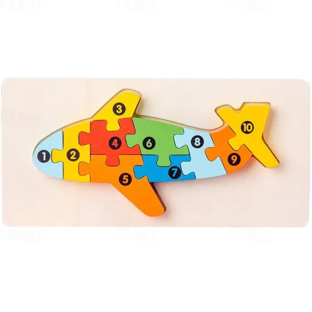 Wooden Early Education Cognition Children'S Educational Toys Building Wood Animal Transportation Shape Matching 3d Three-Dimensional Puzzle