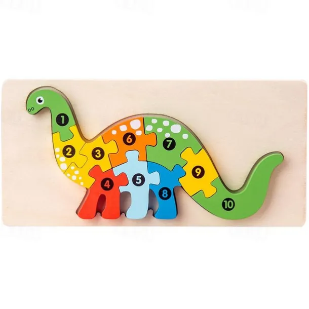 Wooden Early Education Cognition Children'S Educational Toys Building Wood Animal Transportation Shape Matching 3d Three-Dimensional Puzzle