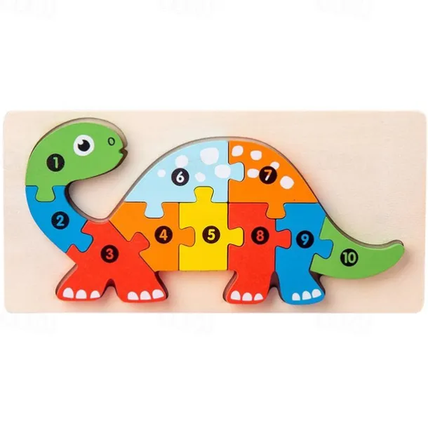 Wooden Early Education Cognition Children'S Educational Toys Building Wood Animal Transportation Shape Matching 3d Three-Dimensional Puzzle