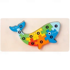 Wooden Early Education Cognition Children'S Educational Toys Building Wood Animal Transportation Shape Matching 3d Three-Dimensional Puzzle