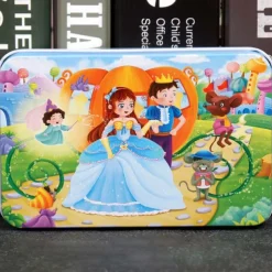 Wooden jigsaw puzzle puzzle for children 60 pieces of iron box jigsaw puzzle puzzle for kindergarten early education wooden toys