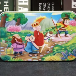 Wooden jigsaw puzzle puzzle for children 60 pieces of iron box jigsaw puzzle puzzle for kindergarten early education wooden toys