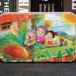 Wooden jigsaw puzzle puzzle for children 60 pieces of iron box jigsaw puzzle puzzle for kindergarten early education wooden toys