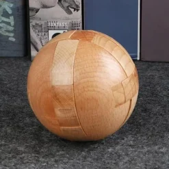 Wooden Puzzle Magic Ball Brain Teaser Toy Intelligence Game Ball Puzzle Halloween Christmas Thanksgiving Day Gift