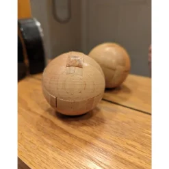 Wooden Puzzle Magic Ball Brain Teaser Toy Intelligence Game Ball Puzzle Halloween Christmas Thanksgiving Day Gift