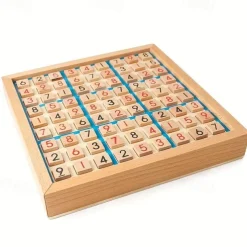 Wooden Sudoku Puzzle Game For Children's Logical Thinking Puzzle Table Games With Questions Halloween Christmas Gift
